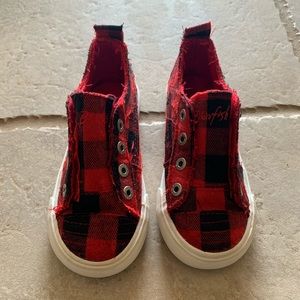 Blowfish Plaid Girls Shoes- Size 11